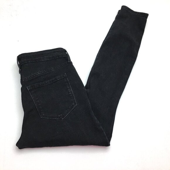 Old Navy Jeans Women's Black Pop Icon Skinny Mid Rise Distressed size 2 - Picture 8 of 8